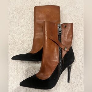 Donald Pliner DM SX Leather & Suede Boots - Like New - Womens Size 6.5